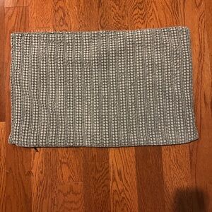 Pottery Barn Gray and Cream Textured Fabric